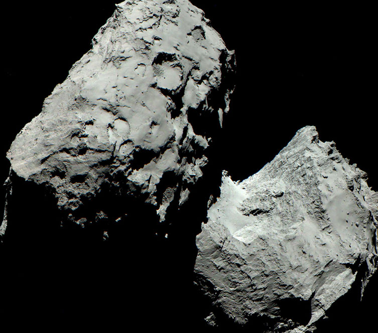 Rosetta detecta oxígeno en el cometa 67P