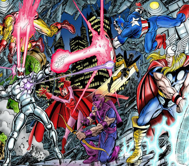 Los Vengadores contra Ultrón en el cómic
