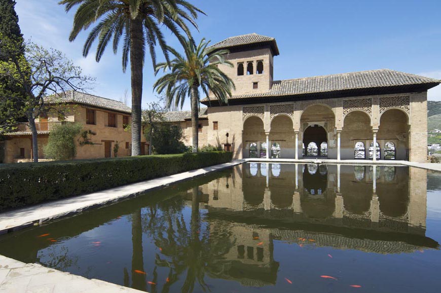 Imágen del Palacio del Partal de la Alhambra, fotogalería Lab.RtvE.es