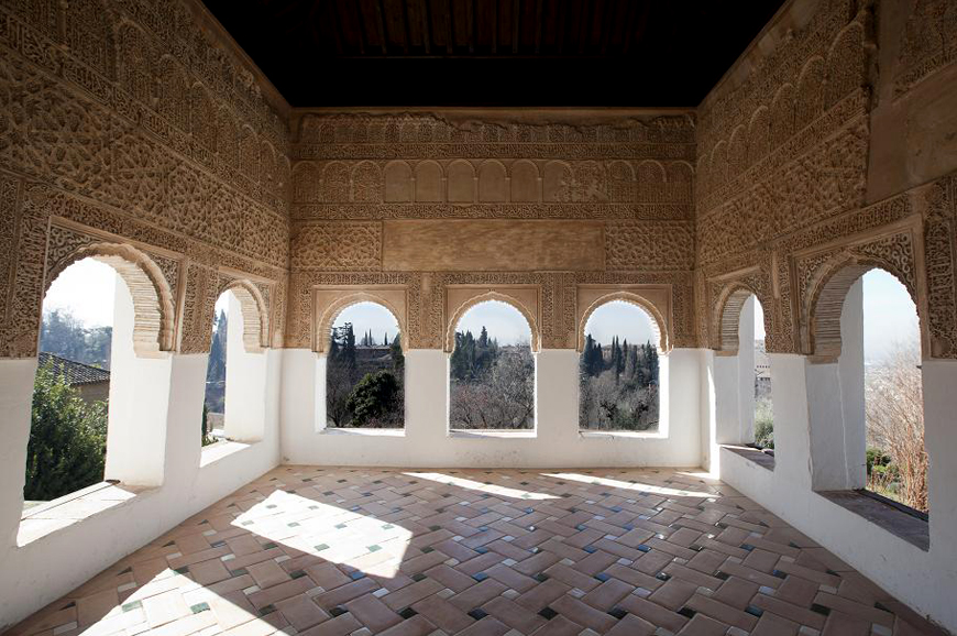 Imágen del Palacio del Generalife de la Alhambra, fotogalería Lab.RtvE.es