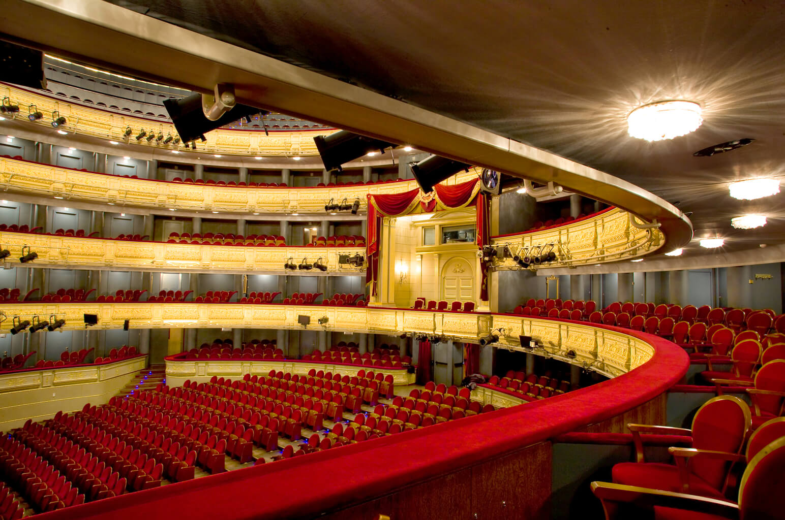 Vista actual del patio de butacas del Teatro Real de Madrid (1997-2017)