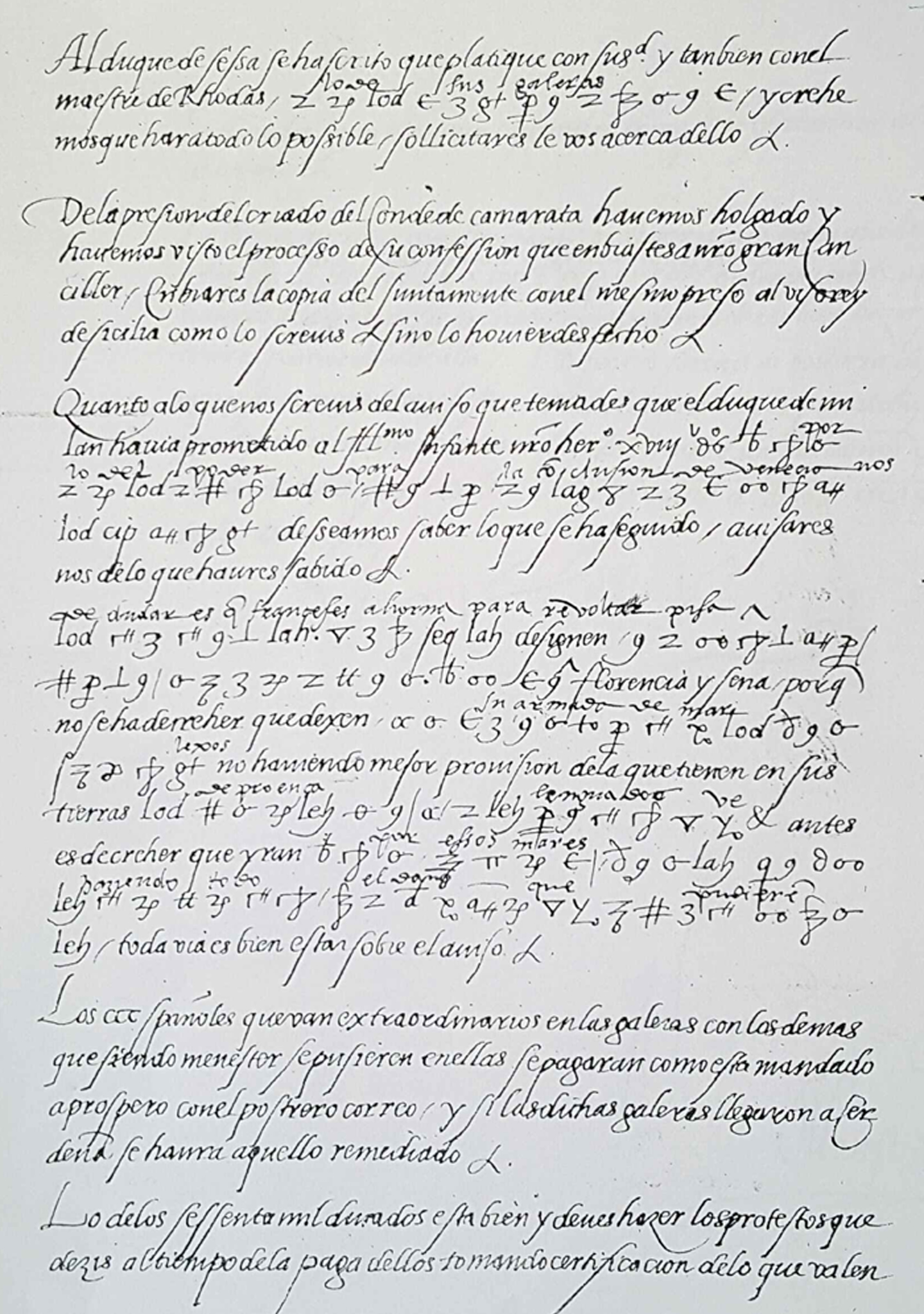CARTA DE CARLOS V A LOPE DE SORIA, EMBAJADOR DE GÉNOVA (11-8-1523) - 2