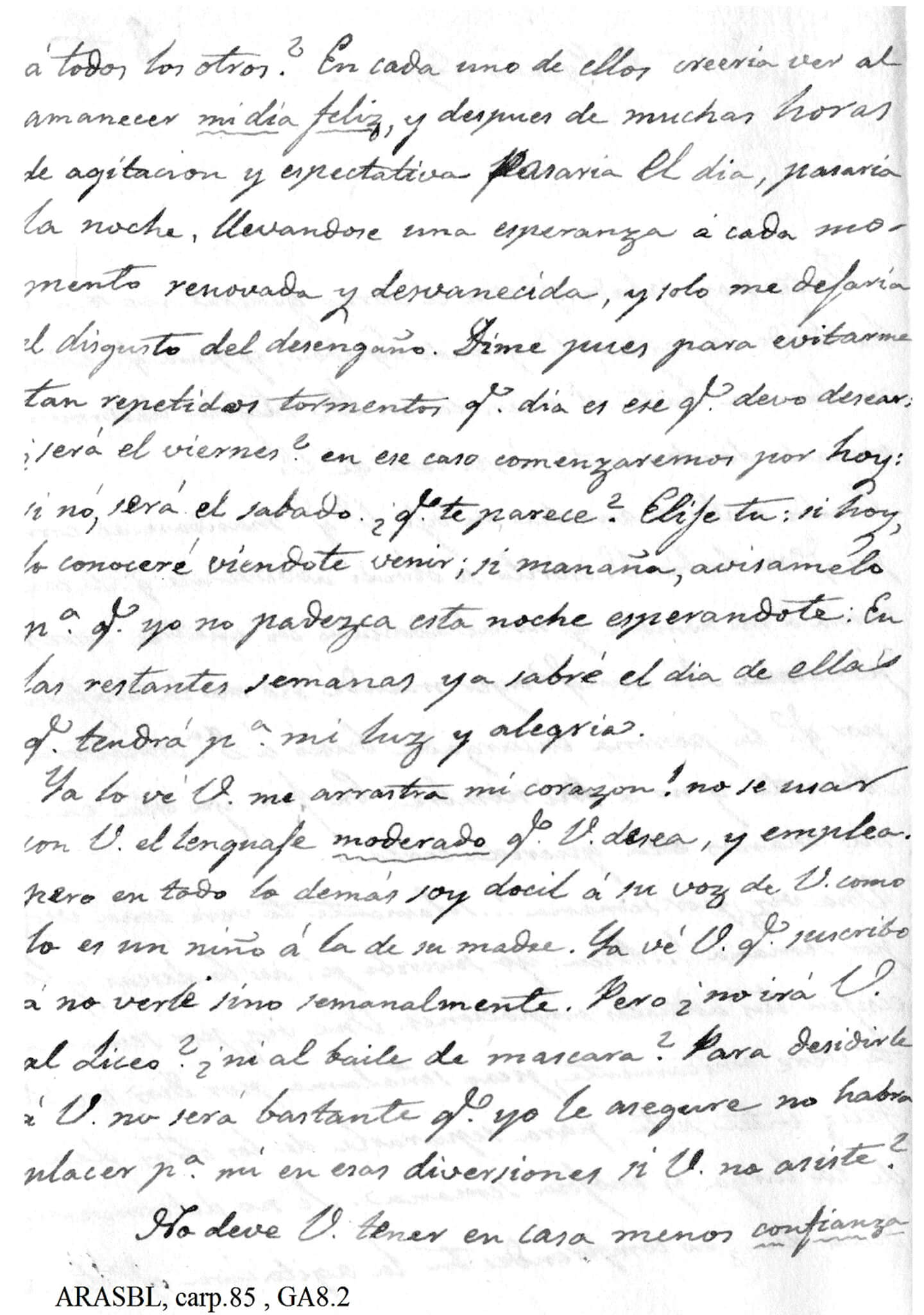 CARTA DE GERTRUDIS GÓMEZ DE AVELLANEDA - (10/1839) - 2