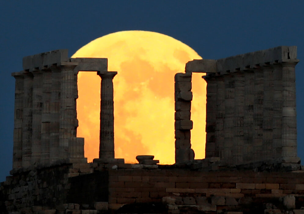 El eclipse, desde Atenas