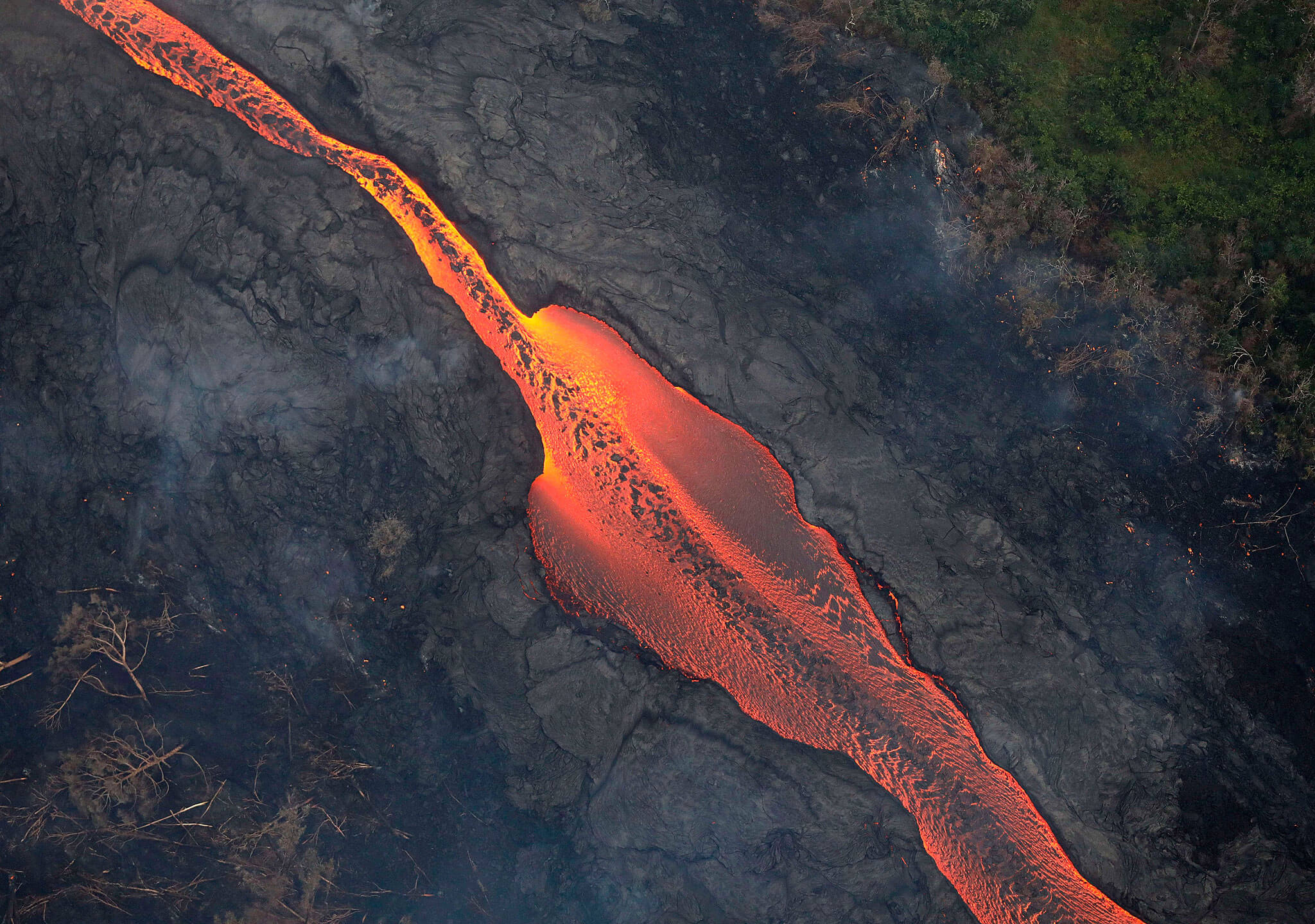 Impresionantes ríos de lava
