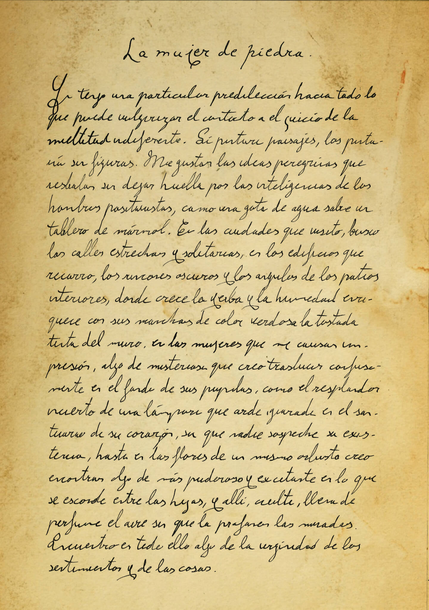 'La mujer de piedra', la décima carta de Gustavo Adolfo Bécquer