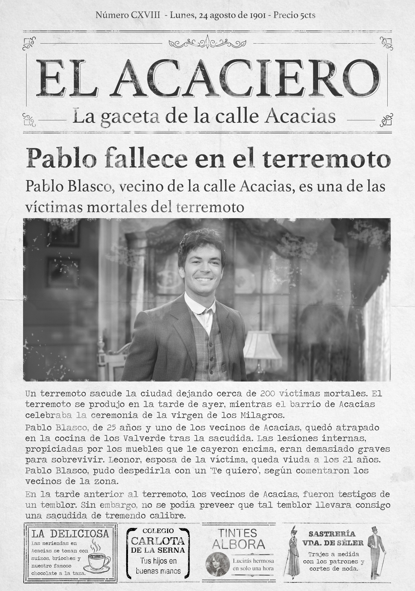 Pablo Blasco es una de las víctimas mortales del terremoto de la calle Acacias