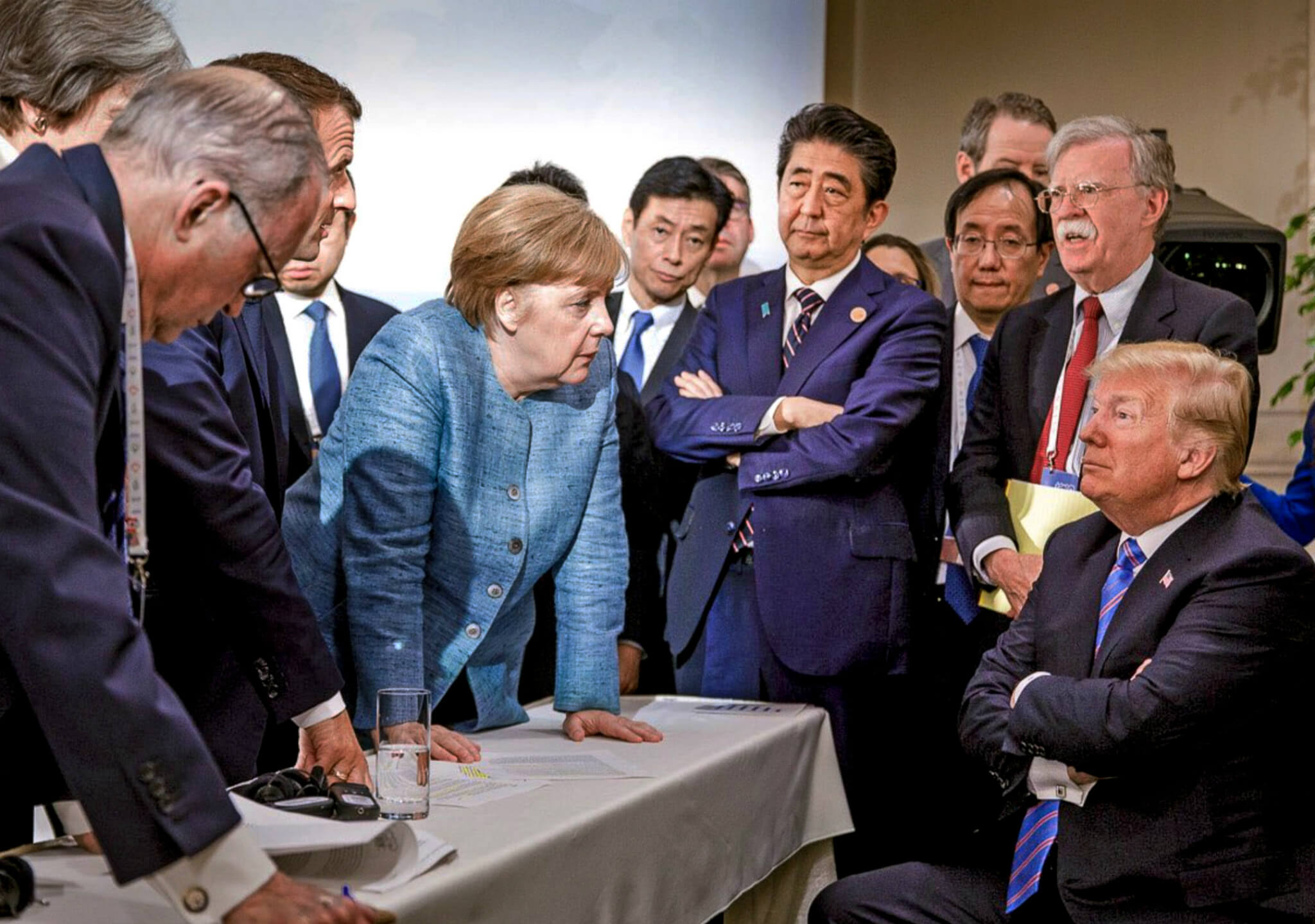 Tensión en la cumbre del G-7