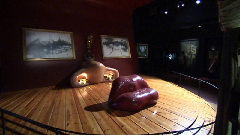 Retrato de Mae West que puede utilizarse como apartamento surrealista