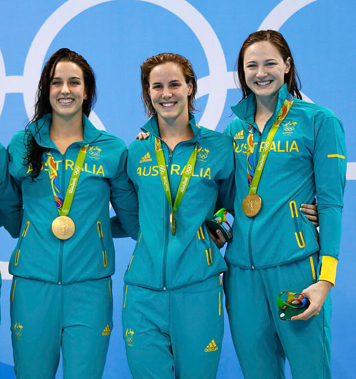 El chandal del equipo australiano es verde agua marina