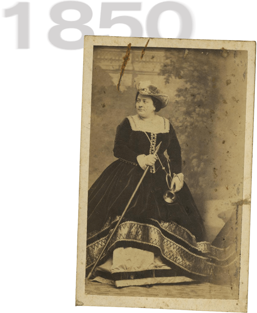 Marietta Alboni, Italian contralto, (Cittá di Castello 1826 - Ville d' Avray 1894). Photo: MAE. Institut del Teatre