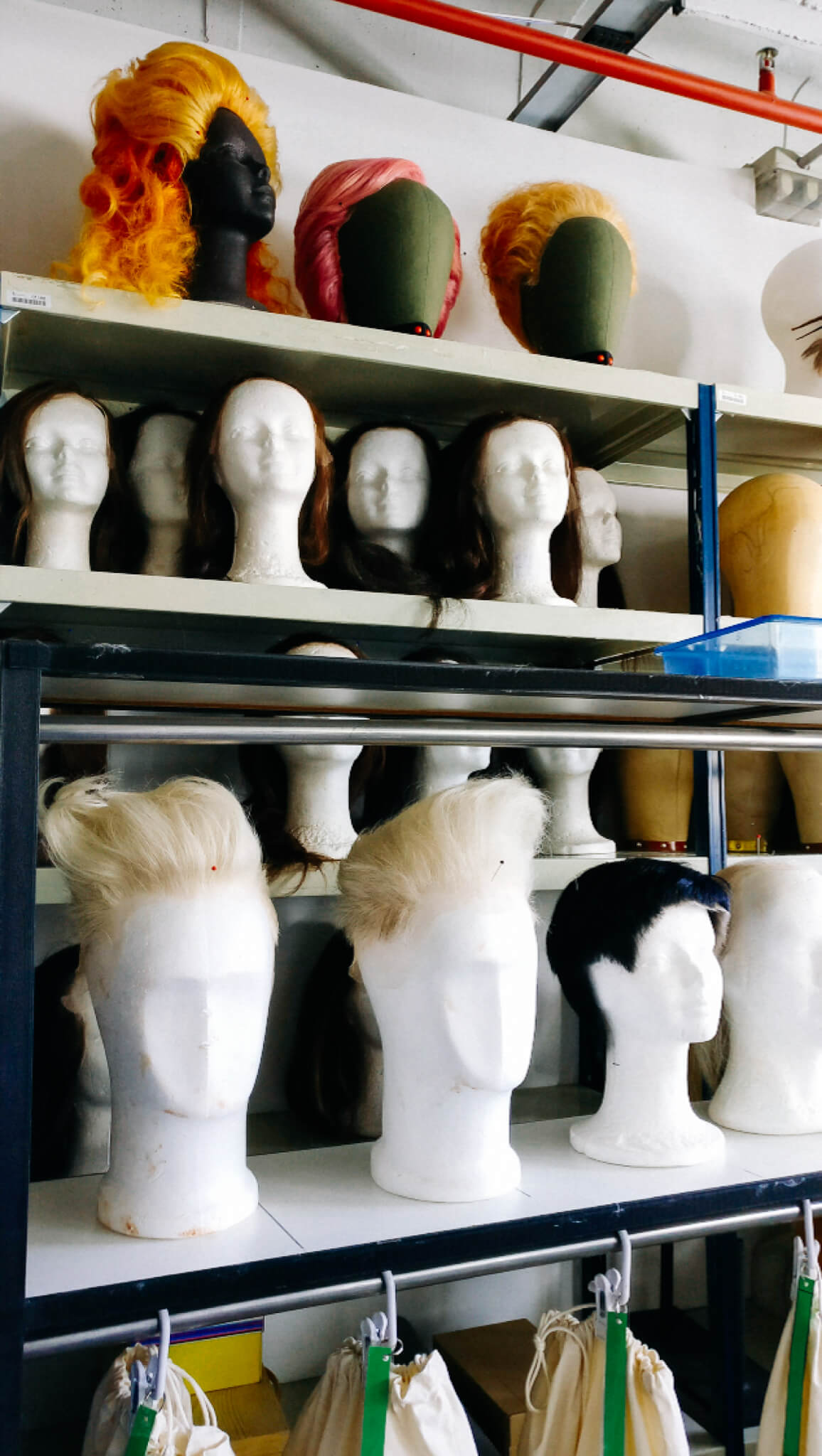 01. Wigs created by the staff in the costume workshop at the Teatro Real. Photo: Javier at the Real 