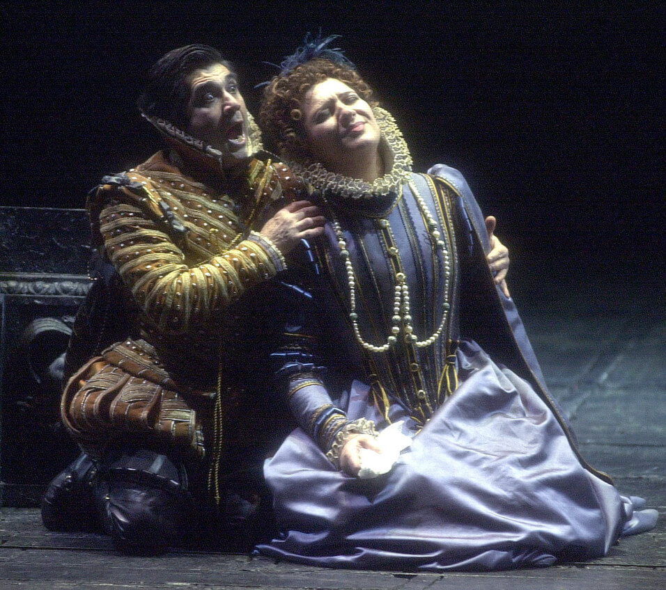 “Don Carlo” in the Teatro Real. (2001) Photo: EFE/ALBERTO MARTIN.